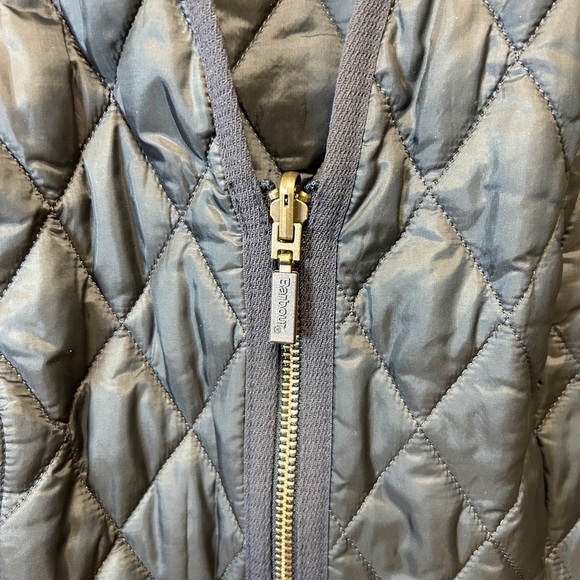 Barbour Black Quilted Vest with Stand-Up Collar - Picture 3 of 6